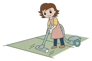 畳掃除イラスト