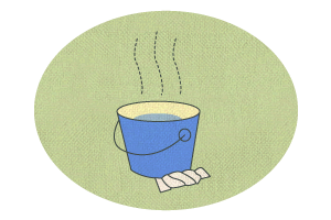 畳掃除イラスト