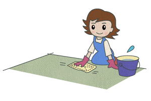 畳掃除イラスト